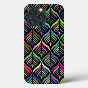 Funda Para iPhone 13 Pro Colores plegables Resumen del arcoiris