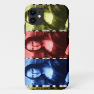 Funda Para iPhone 11 Colores primarios de impresión animal de Mona Lisa