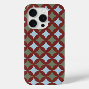 Funda Para iPhone 15 Pro Colores retro Círculos modernos de mediados del si