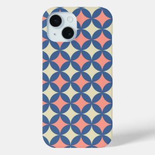 Funda Para iPhone 15 Colores retro Círculos modernos de mediados del si