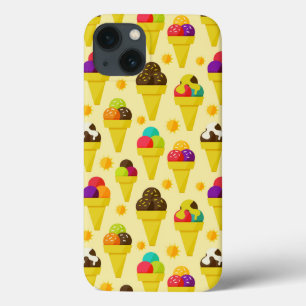 Funda Para iPhone 13 Colorful Cartoon Ice Cream Cones