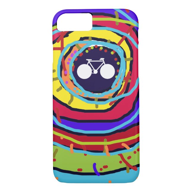 Funda De Case-Mate Para iPhone colorful cycling (Reverso)