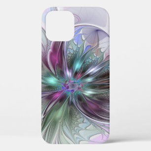Funda Para iPhone 12 Pro Colorful Fantasy Abstract Modern Fractal Flower