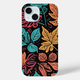 Funda Para iPhone 15 Colorful Leaves iPhone case