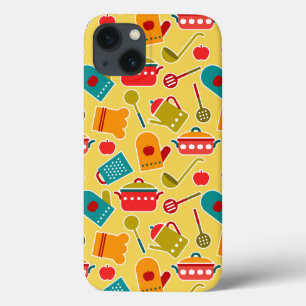 Funda Para iPhone 13 Colorful pattern of kitchen utensils