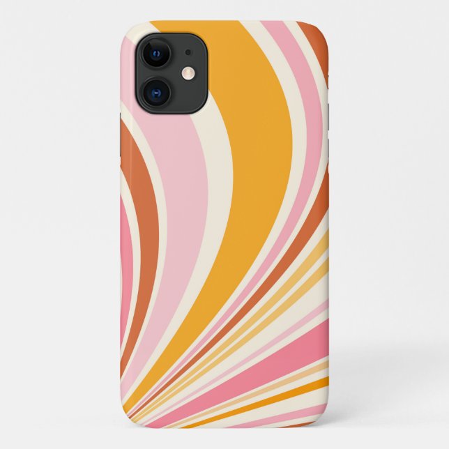 Funda De Case-Mate Para iPhone Colorful retro vibes (Reverso)