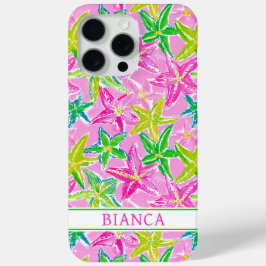 Funda Para iPhone 15 Pro Max Colorful Starfish Monogrammed Case-Mate iPhone