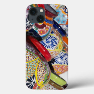 Funda Para iPhone 13 Colorful traditional hand-painted Mexican pottery