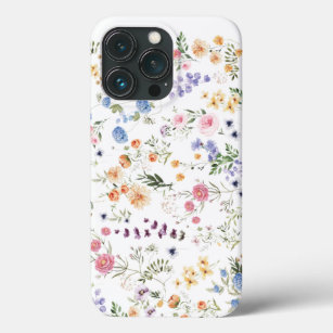 Funda Para iPhone 13 Pro Colorida acuarela Flora silvestre