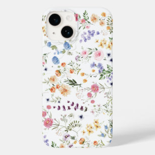 Funda Para iPhone 14 De Case-Mate Colorida acuarela Flora silvestre