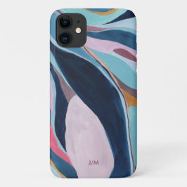 Funda Para iPhone 11 Colorida acuarela Resumen de patrón de arte