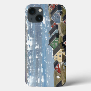 Funda Para iPhone 13 Colorida arquitectura de la ciudad, Narsaq,