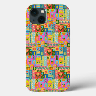 Funda Para iPhone 13 Colorida cosecha de mosaico
