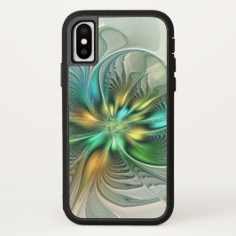 Funda Para iPhone 13 Colorida Fantasía Moderna Abstracto Flor Fractal