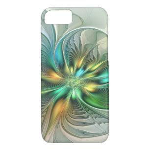 Funda Para iPhone 8/7 Colorida Fantasía Moderna Abstracto Flor Fractal
