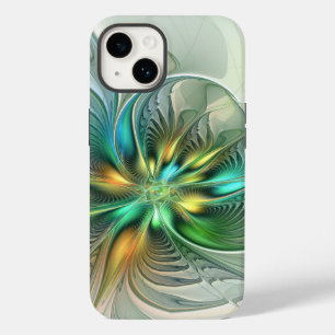 Funda Para iPhone 14 De Case-Mate Colorida Fantasía Moderna Abstracto Flor Fractal
