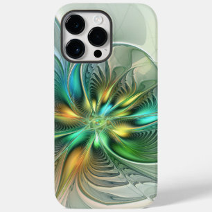 Funda Para iPhone 14 Pro Max De Case-Mate Colorida Fantasía Moderna Abstracto Flor Fractal