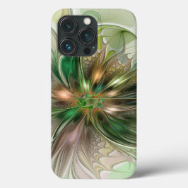 Funda Para iPhone 13 Pro Colorida Fantasía Moderna Resumen Flor Fractal