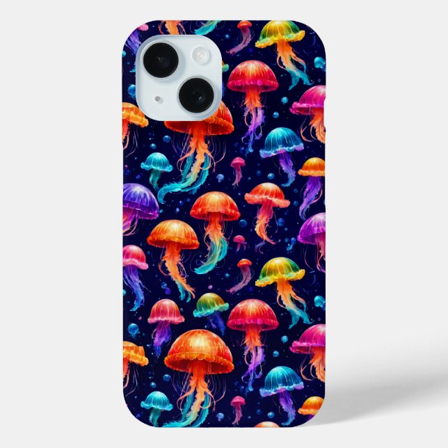 Funda De Case-Mate Para iPhone Colorida medusa (Reverso )