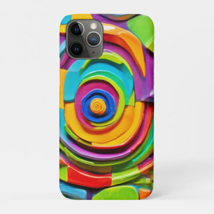 Funda Para iPhone 11 Pro Colorida obra de escultura surrealista