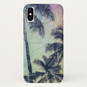 Funda Para iPhone X Colorida Palm Tree Beach Girly iPhone