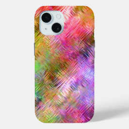 Funda Para iPhone 15 Colorida textura de vidrio opal