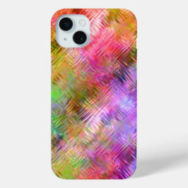 Funda Para iPhone 15 Mini Colorida textura de vidrio opal