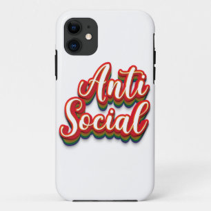 Funda Para iPhone 11 Coloridamente anti social anti social