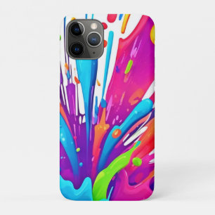 Funda Para iPhone 11 Pro Coloridas Esquirlas de pintura líquida