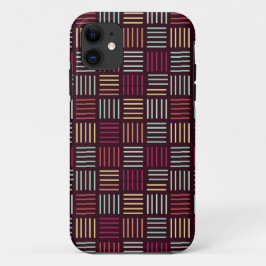 Funda Para iPhone 11 Coloridas líneas al cuadrado