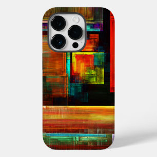 Funda Para iPhone 14 Pro De Case-Mate Coloridas plazas Patrón de arte abstracto moderno 