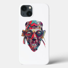 Funda Para iPhone 13 Colorido Abstract Face Art
