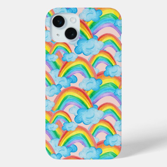 Funda De Case-Mate Para iPhone Colorido arcoiris (Reverso )