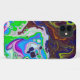 Funda De Case-Mate Para iPhone Colorido Arte Fluido Moderno Pour Pintar Células (Reverso (horizontal))