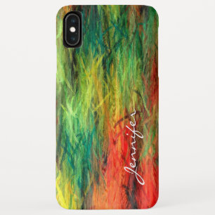 Funda Para iPhone XS Max Colorido aspecto moderno de los granos de madera #