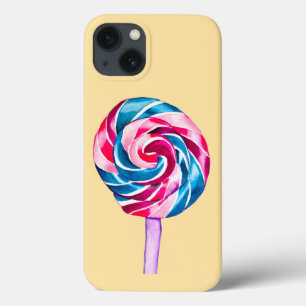 Funda Para iPhone 13 Colorido caramelo lipeta acuarela arte