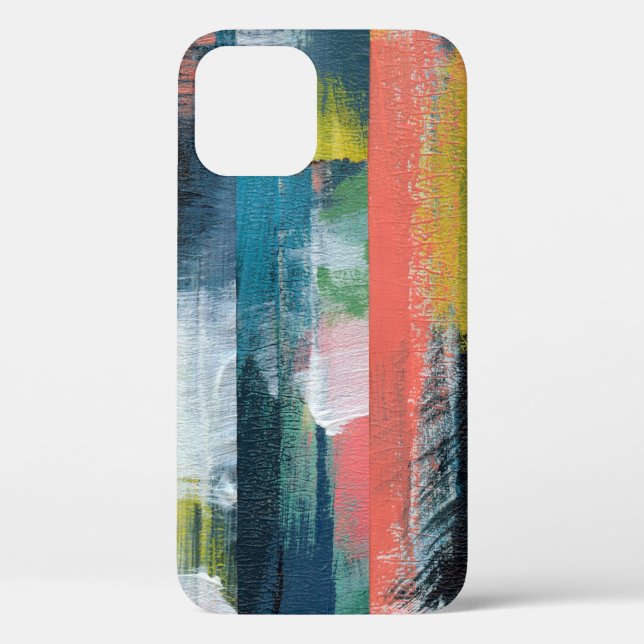 Funda De Case-Mate Para iPhone Colorido collage abstracto.  (Reverso )