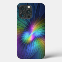 Colorido Con Azul Moderno Resumen Arte Fractal