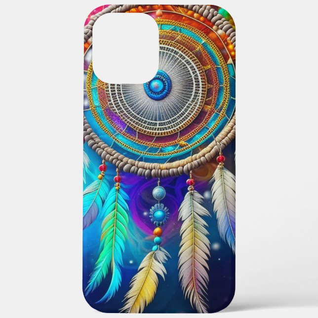 Funda De Case-Mate Para iPhone Colorido Dreamcatcher místico (Reverso )