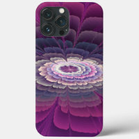 Colorido Floral Abstracto Arte Fractal Rosa Impact