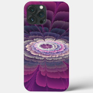 Funda Para iPhone 13 Pro Max Colorido Floral Abstracto Arte Fractal Rosa Impact