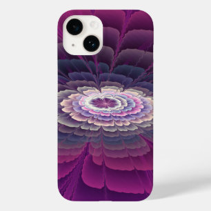 Funda Para iPhone 14 De Case-Mate Colorido Floral Abstracto Arte Fractal Rosa Impact