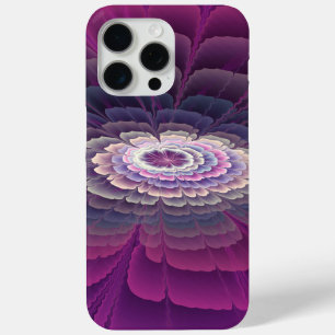 Funda Para iPhone 15 Pro Max Colorido Floral Abstracto Arte Fractal Rosa Impact