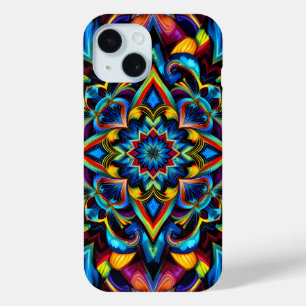 Funda Para iPhone 15 Colorido Kaleidoscope Mandala iPhone 14 Funda