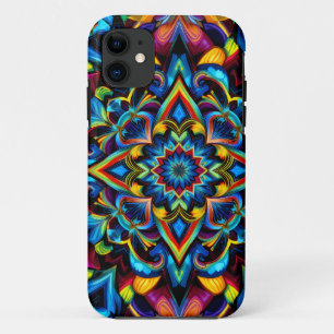Funda Para iPhone 11 Colorido Kaleidoscope Mandala iPhone 14 Funda