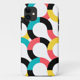 Funda Para iPhone 11 Colorido, moderno, alegre, divertido y geométrico 