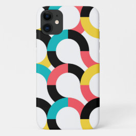 Funda Para iPhone 11 Colorido, moderno, alegre, divertido y geométrico 