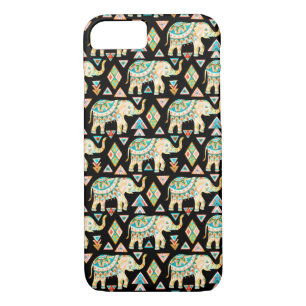 title_seo2 Colorido patrón de elefantes indios