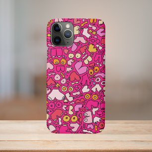 Funda Para iPhone 11 Pro colorido patrón de pecho escayola de piedra