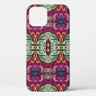Funda Para iPhone 12 Colorido patrón étnico tribal sin fisuras